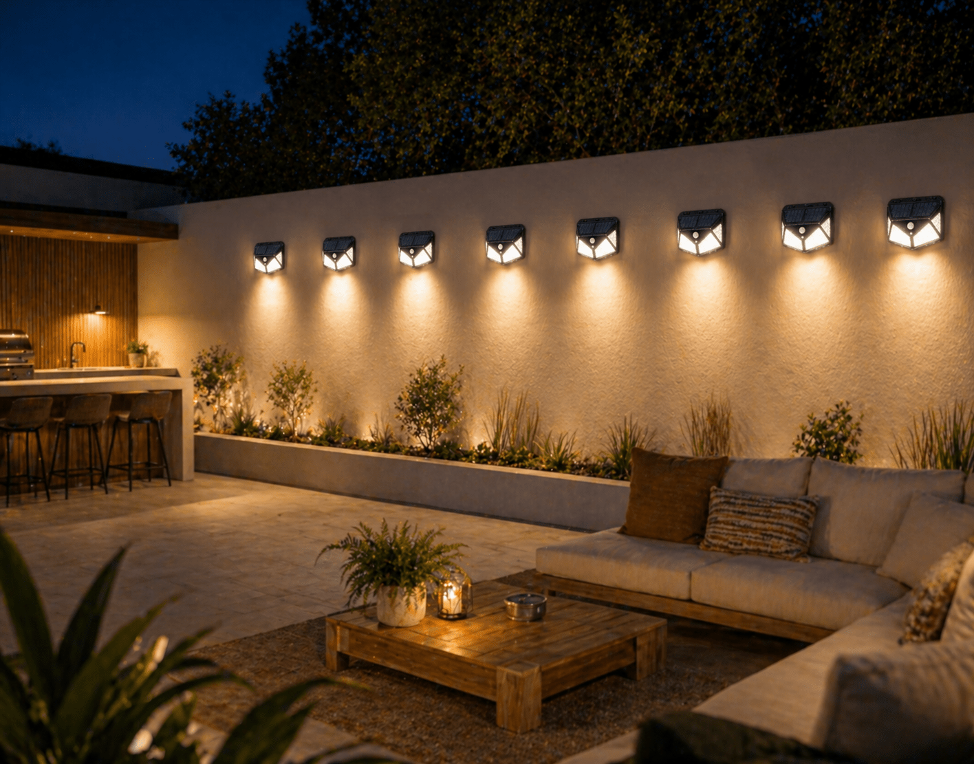 100 LED Solar Wall Light - GenZsolar