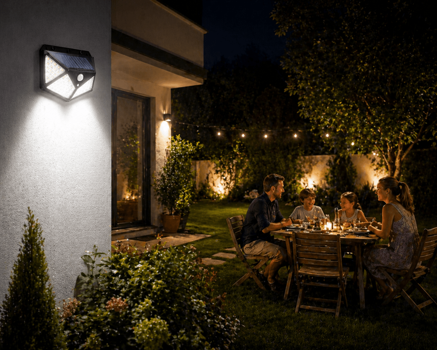 100 LED Solar Wall Light - GenZsolar