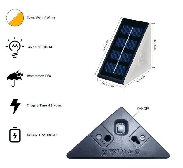 Outdoor Solar Step Lights - GenZsolar