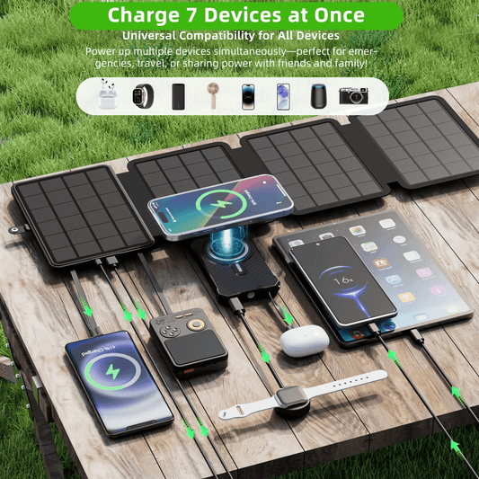 Portable Solar Power Bank with Foldable Panels - GenZsolar